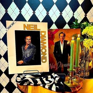 Neil Diamond Tour Programs: 1987 Headed for the Future + 1993 Christmas Concert